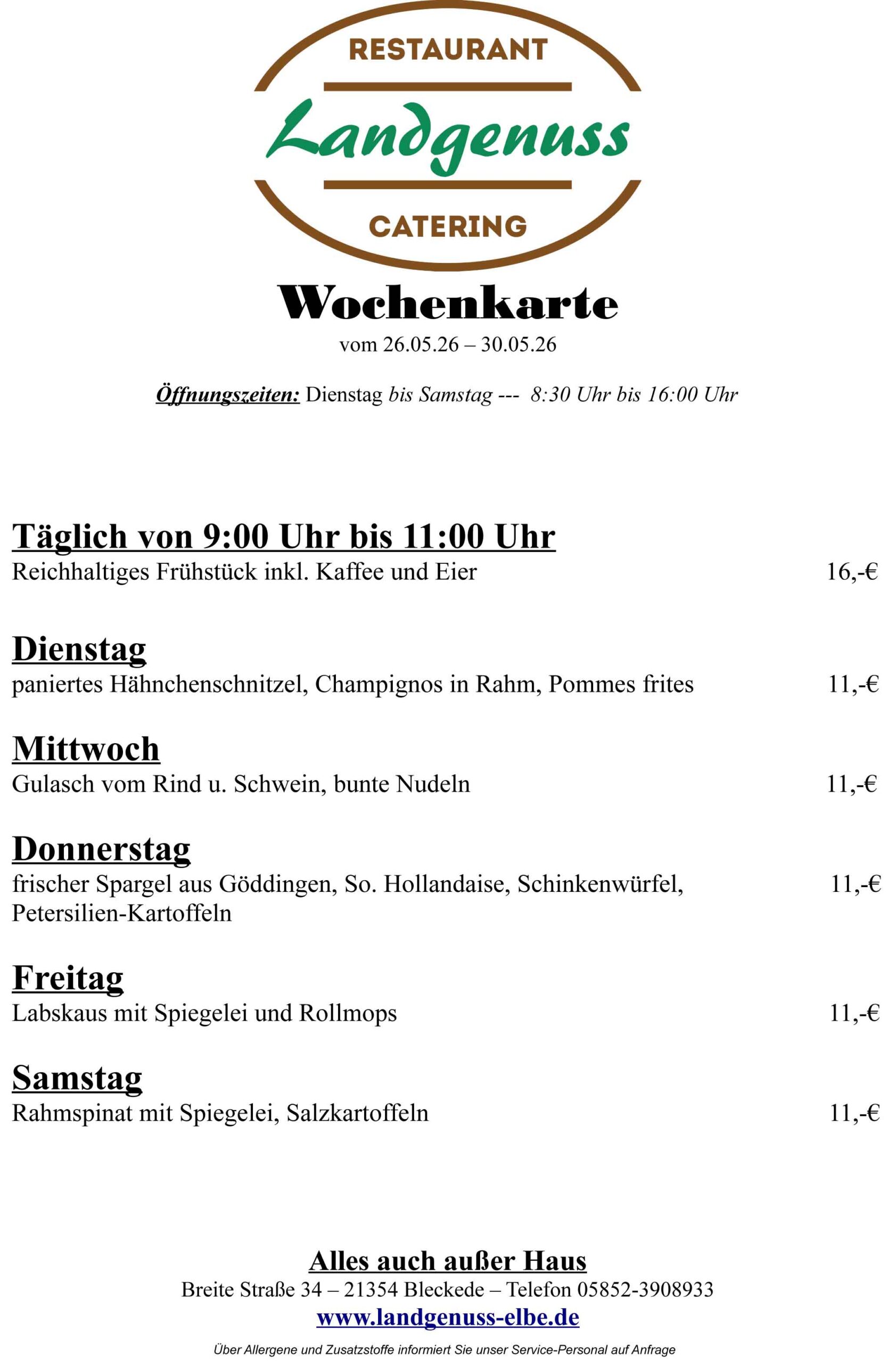 wochenkarte 26 05 26 30 05 26