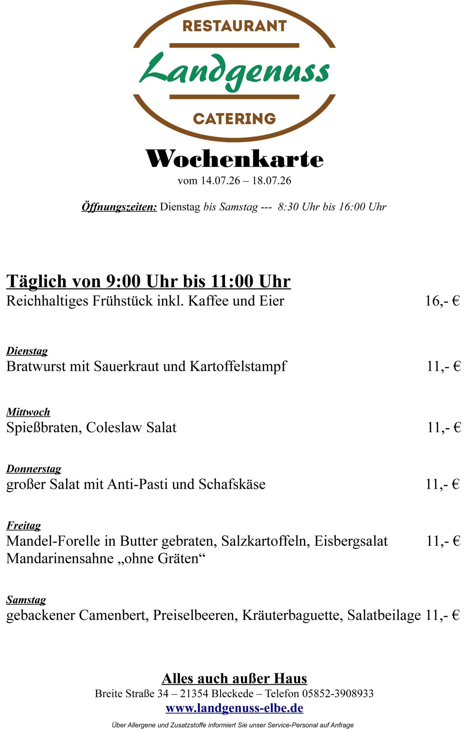 wochenkarte 14 07 26 18 07 26